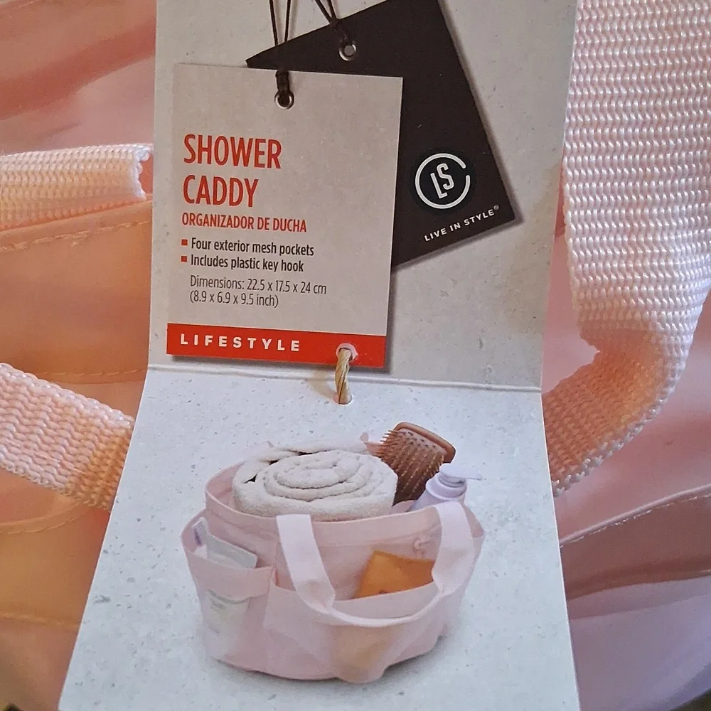 MESH MULTIPOCKET SHOWER CADDY
